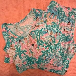 Lilly Pulitzer Pajamas in Let's Get Together - Please Read